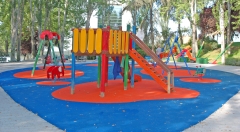 Pavimento continuo de caucho epdm para parques infantiles