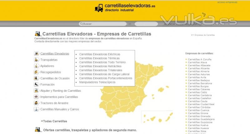 directorio de fabricantes y distribuidores de carretillas elevadoras