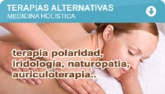 Diferentes terapias alternativas: polaridad, iridiologia, naturopatia, auriculoterapia