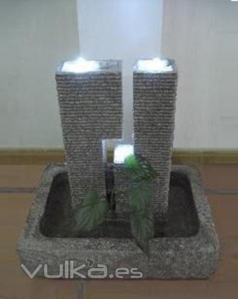 FUENTE ZHEN DE GRANITO CON LUCES LED