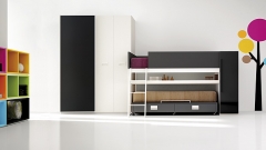 Muebles juveniles minimalistas con vinilos decorativos