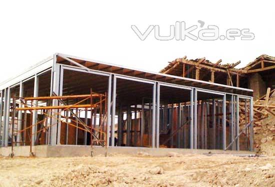 Estructura de acero galvanizado para una casa steel framing