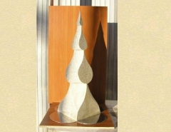 Esultura tallada en piedra decanta medidas 100 x 30 x 30 cmdiseno exclusivo