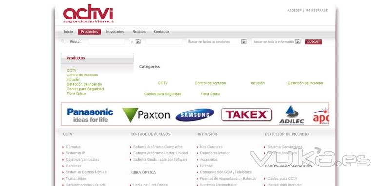 Página Web - Activi - Seguridad y Sistemas