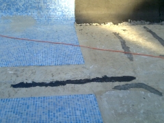 Reparacion de fisuras en piscina comunitaria