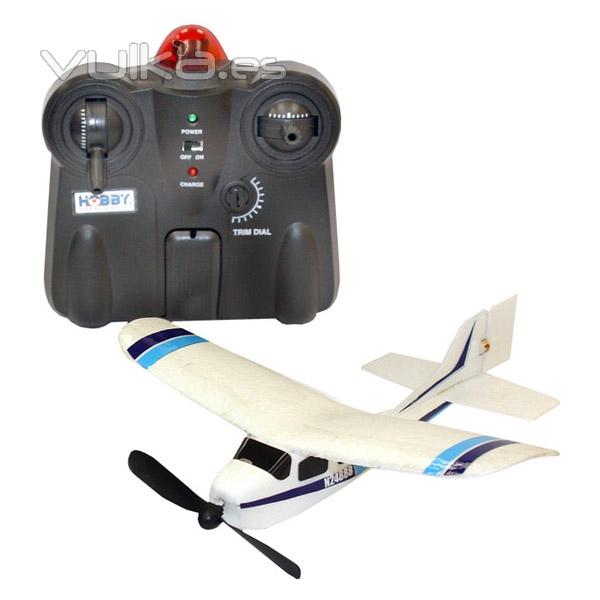 Avión Storm rc eléctirco con emisora de 2 canales