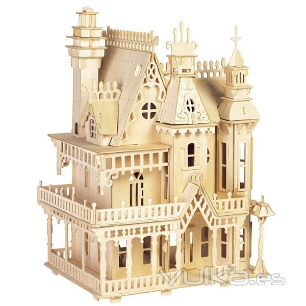 Casa de muñecas Fantasy Villa 1:24 para montar y pintar, troquel