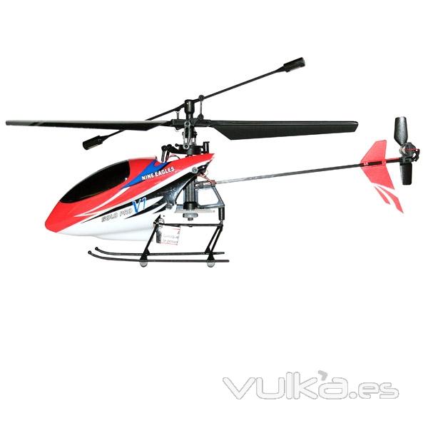 Helicóptero Solo Pro V Nine Eagles rc eléctrico RTF rojo