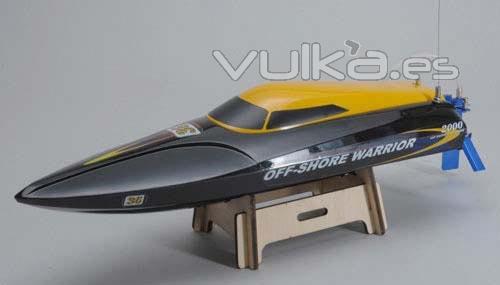 Lancha rc eléctrica Off-Shore Warrior Brushless Ripmax negra