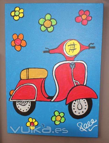  LA VESPA. 40EUR (PINTADO A MANO)