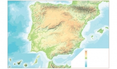 Poster mapa de espana vectorial/mapa de bits interactivo