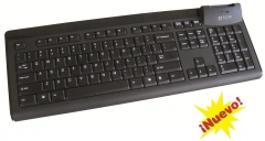 El scr339 teclado rentable con 104 teclas y lector integrado tjchip, homologado dnie