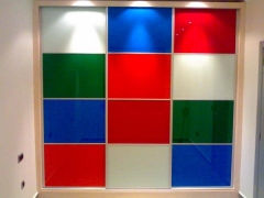 Frente de armario cristal lacobel colores combinados