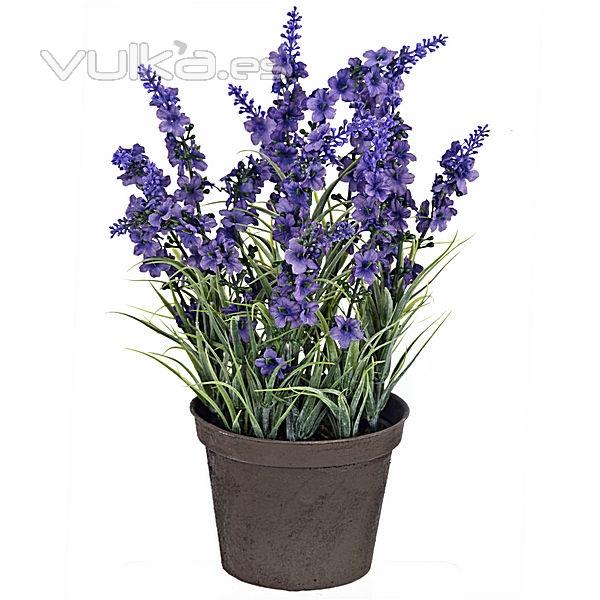 Planta artificial lavanda lila oscuro en lallimona.com