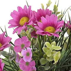 Bouquet de flores artificiales mini margaritas en lallimonacom detalle1