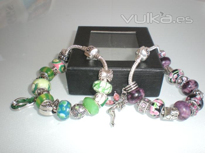 Pulseras tipo pandora en plata 925