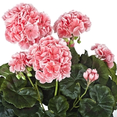 Planta artificial flores geranios rosas en lallimonacom detalle1