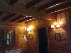Interior casa de madera