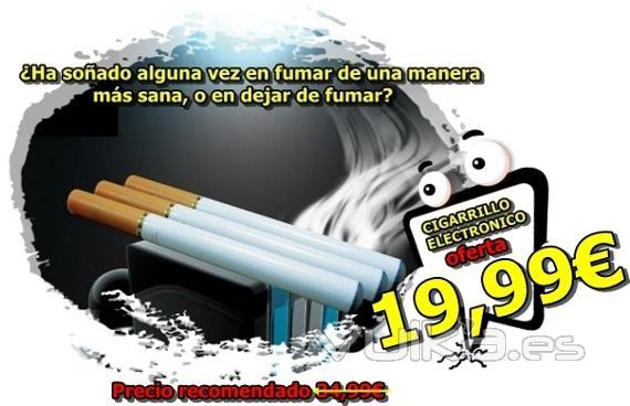 Fume de una manera más sana. Cigarrillo electrónico 19,95EUR. Disponemos de recambios a 3,95EUR