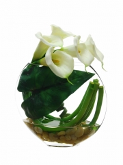Flores artificiales de calidad centro calas artificiales con agua simulada oasisdecorcom