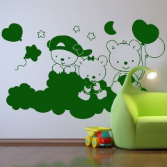 Vinilo infantil ositos en papelpintadoonlinecom