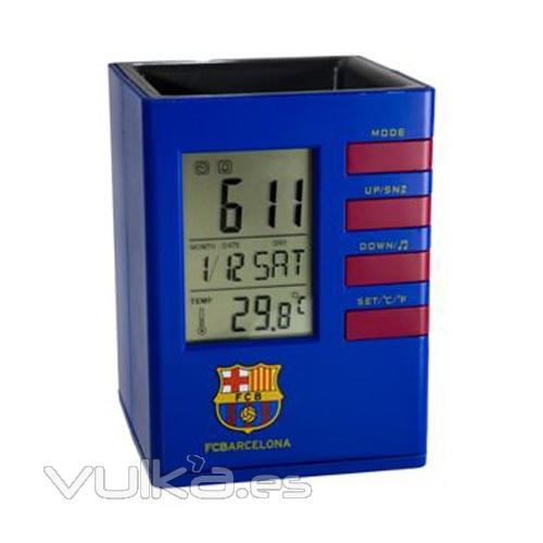 Portalápices reloj, term. y calend. Custom.FC Barcelona. Categoría: Fútbolmanía Ref. BRAFU7.