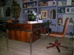 Mesa de despacho y silla artdeco