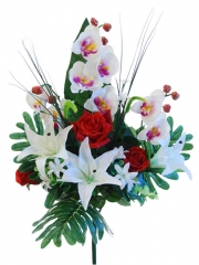 Ramo floramos artificiales para bucaros r artificial rosas lilium y orquideas oasisdecorcom