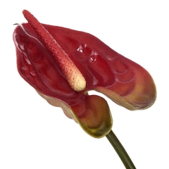 Flor artificial anthurium burdeos 40 en lallimonacom