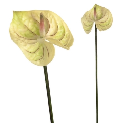 Flor artificial anthurium marfil 65 en lallimonacom detalle1