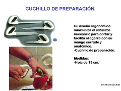 Cuchillos cocina debilidad en manos