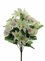 Ramos economicos artificiales ramo flor artificial lily y orquideas oasisdecorcom