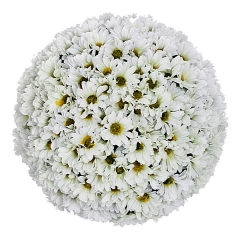 Bola flores margaritas artificiales blancas 1 en lallimonacom