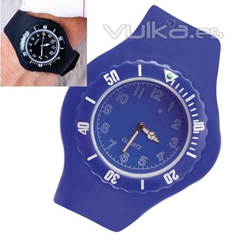 Reloj digital:azul, rojo, blanco y negro. Categoría: Relojes. Ref.AZKREP2