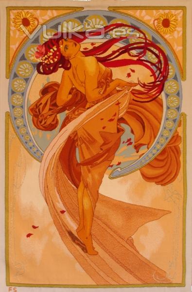 Tapiz la Danza Homenaje a Alfons Mucha