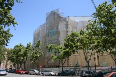 Lona de cubricion de fachada de 4000 m2 edificio la lanera impresion digital rotulos cebra