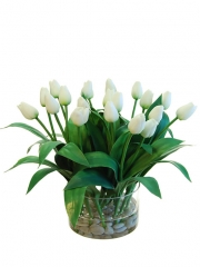 Tulipanes artificiales de calidad centro tulipanes artificiales con agua simulada oasisdecorcom