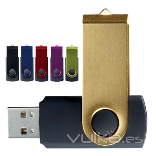 Memoria USB, modelo Swibel. Capuchón a color. Desde 1 hasta 16Gb. Ref. USBSWm1