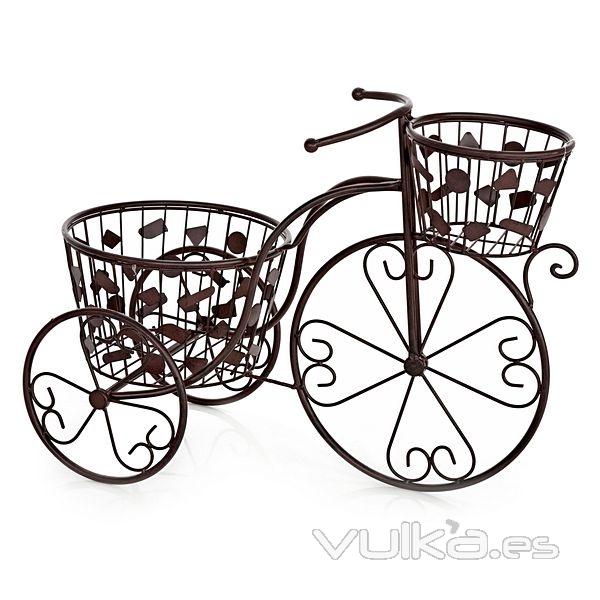 Bicicleta vintage metal dos macetas en lallimona.com