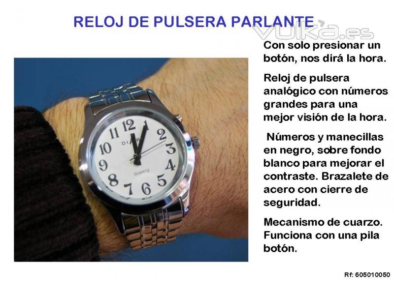 RELOJ DE PULSERA PARLANTE