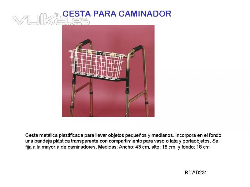 CESTA PARA ANDADOR