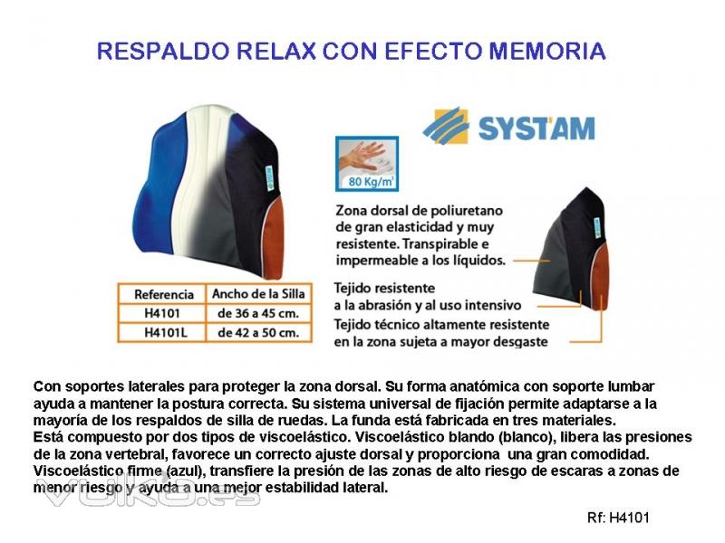 RESPALDOS VISCOELÁSTICOS PARA SILLA DE RUEDAS