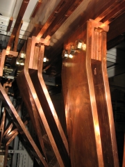Cuadro electrico detalle pletinas de cobre