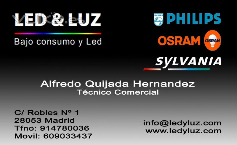 TARJETA DE VISITA DE EMPRESA DE LED ALFREDO