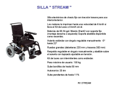 Silla electronica chasis fijo stream