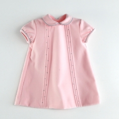 Vestido de terciopelo bebe, para invierno vestido sencillo, elegante, clasico vestido rosa
