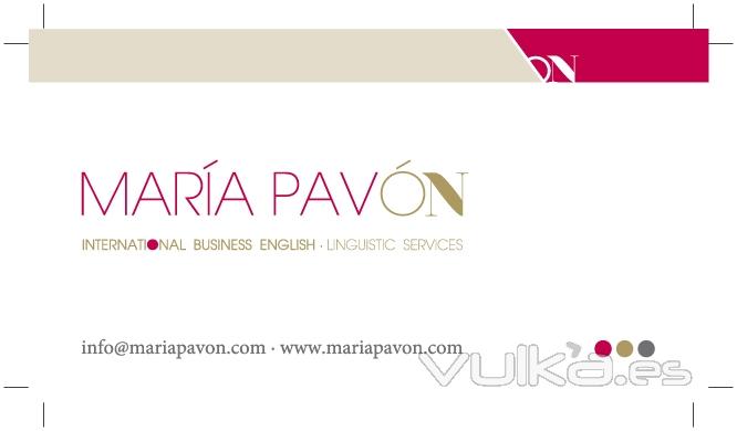 MARÍA PAVÓN: INTERNATIONAL BUSINESS ENGLISH TRAINING - FINANCE, MARKETING, HR, IT, BUSINESS SKILLS..