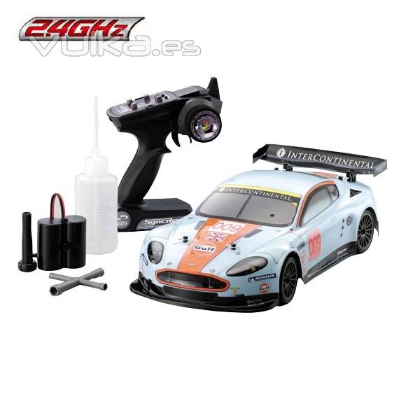 Coche GP Fazer Aston Martin 09 2.4 Ghz emisora KT-200 rc explosion Kyosho