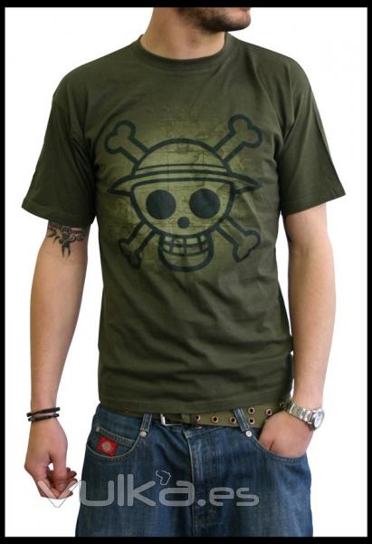 Camiseta One Piece kaki