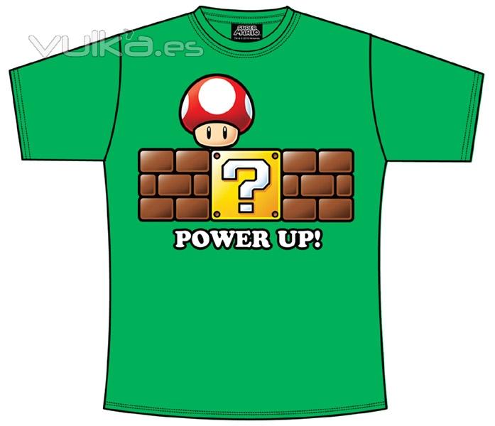 Camiseta Super Mario Bros power up